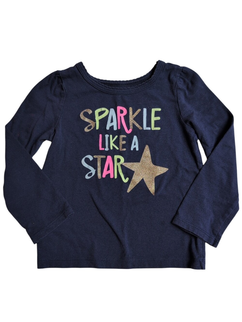 🍁2/$7🍁CIRCO Navy Sparkle Like A Star Long Sleeve Shirt